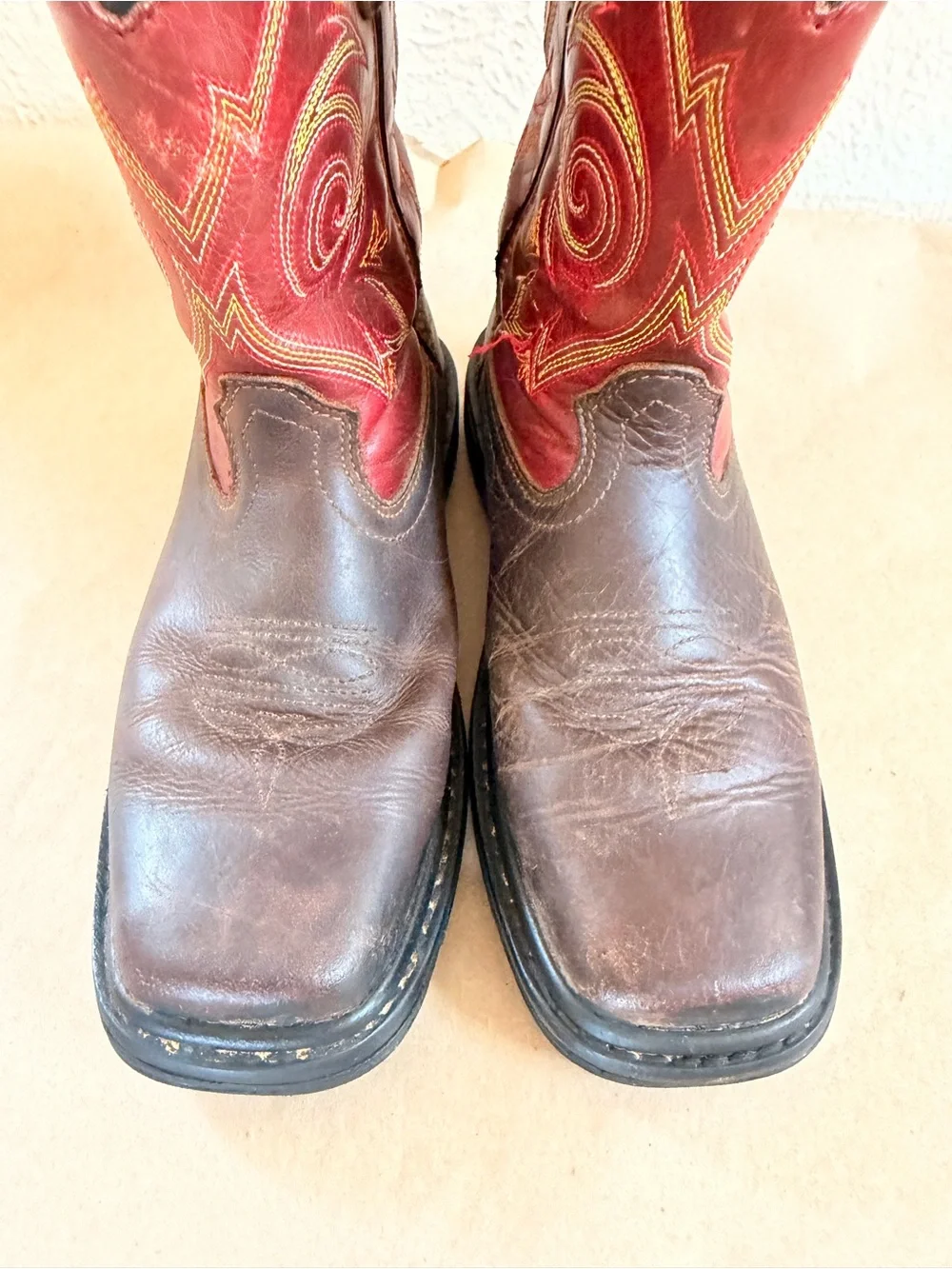 Georgia Boot 8” Carbo Tec brown/red